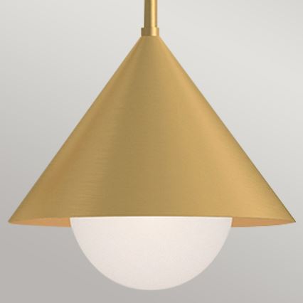 Alora Mood - Lámpara colgante con varilla REMYCK 3xE27/60W/230V dorada
