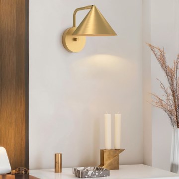 Alora Mood - Aplique de pared REMYCK 1xE27/60W/230V dorado