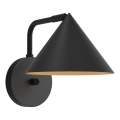 Alora Mood - Aplique de pared REMYCK 1xE27/60W/230V negro
