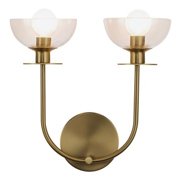 Alora Mood - Aplique de pared SYLVIA 2xE14/40W/230V dorado