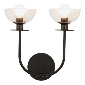 Alora Mood - Aplique de pared SYLVIA 2xE14/40W/230V negro