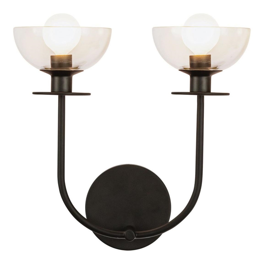 Alora Mood - Aplique de pared SYLVIA 2xE14/40W/230V negro