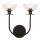 Alora Mood - Aplique de pared SYLVIA 2xE14/40W/230V negro