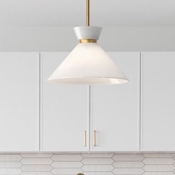 Alora Mood - Lámpara colgante con varilla HALSTON 1xE27/60W/230V dorada