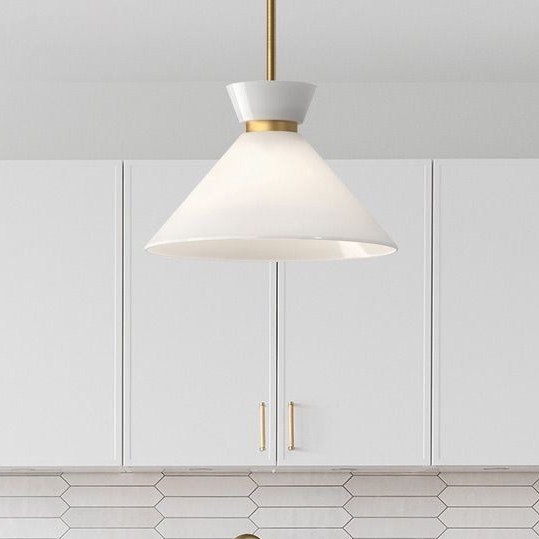 Alora Mood - Lámpara colgante con varilla HALSTON 1xE27/60W/230V dorada