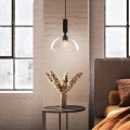 Alora Mood - Lámpara colgante con varilla JUDE 1xE27/60W/230V negra