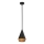 Alora Mood - Lámpara de suspensión con varilla DAPHNE 1xE27/60W/230V Ø 18,1 cm negro/marrón