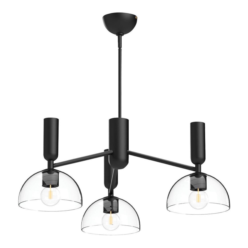 Alora Mood - Lámpara de techo con varilla JUDE 3xE27/60W/230V negra