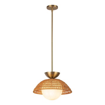 Alora Mood - Lámpara de techo con varilla PERTH 1xE27/60W/230V diámetro 37,5 cm dorada