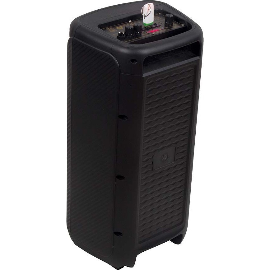 Altavoz LED RGB recargable con un micrófono 400W/2400 mAh + control remoto