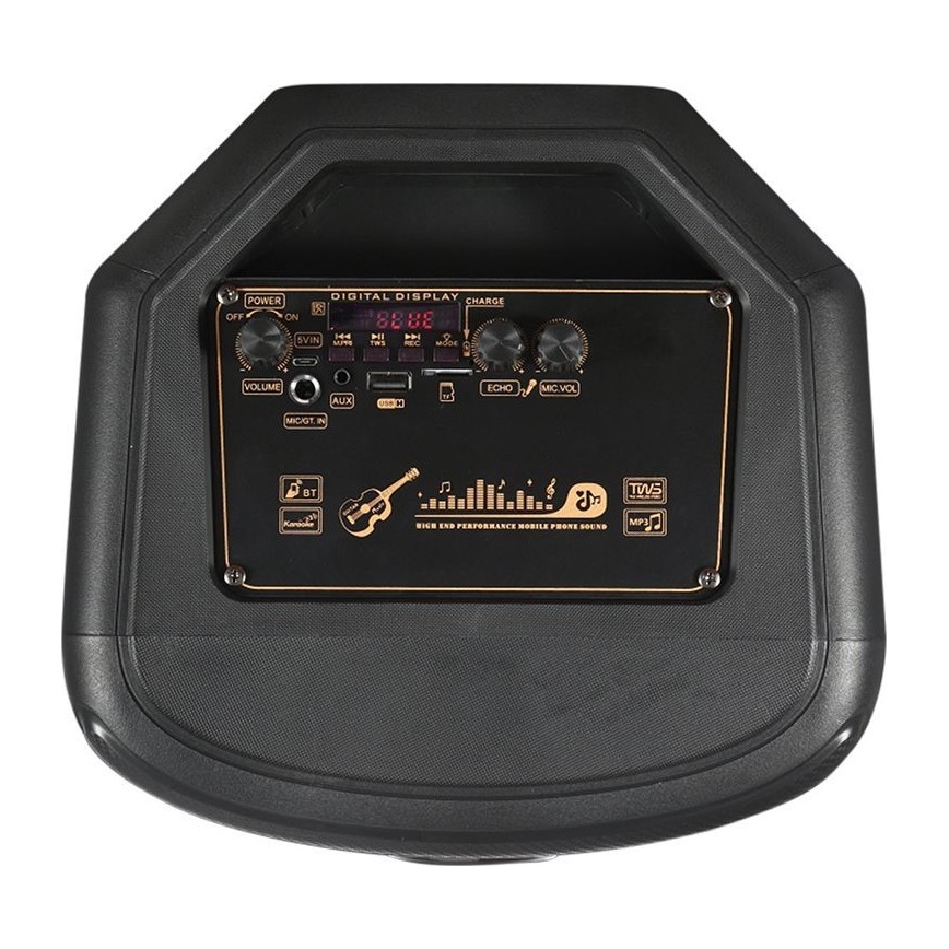 Altavoz LED RGB recargable con un micrófono 600W/2400 mAh + control remoto
