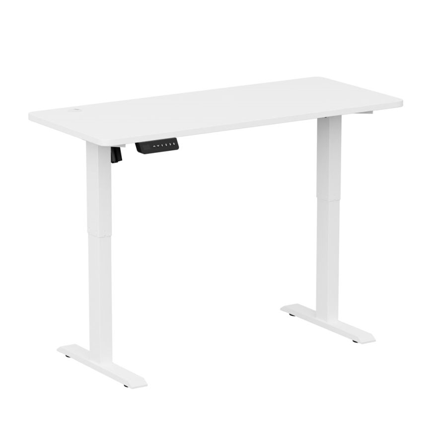 Altura ajustable mesa LEVANO 140x60 cm blanco