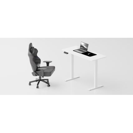 Altura ajustable mesa LEVANO 140x60 cm blanco