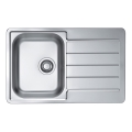 ALVEUS 1069147 - Fregadero de cocina LINE 79x50 cm acero mate/satén