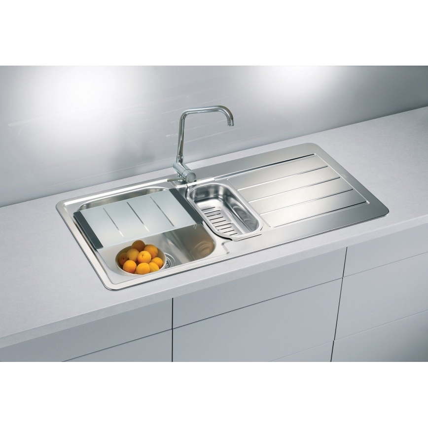 ALVEUS 1082440 - Fregadero de cocina LINE 98x50 cm acero mate/satén