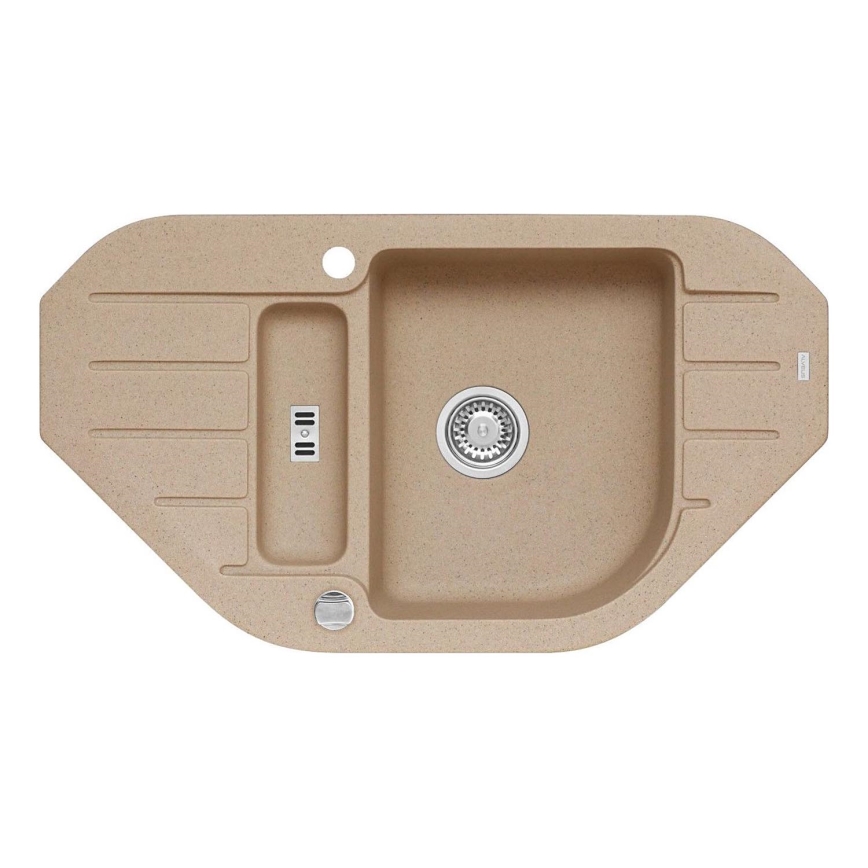 ALVEUS 1090939 - Fregadero de cocina NIAGARA 90x50 cm granito/beige