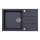 ALVEUS 1090942 - Fregadero de cocina ROCK 78x48 cm granito/negro