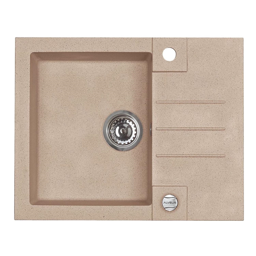 ALVEUS 1090950 - Fregadero de cocina ROCK 59,5x47,5 cm granito/beige