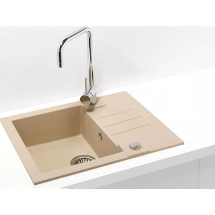 ALVEUS 1090950 - Fregadero de cocina ROCK 59,5x47,5 cm granito/beige