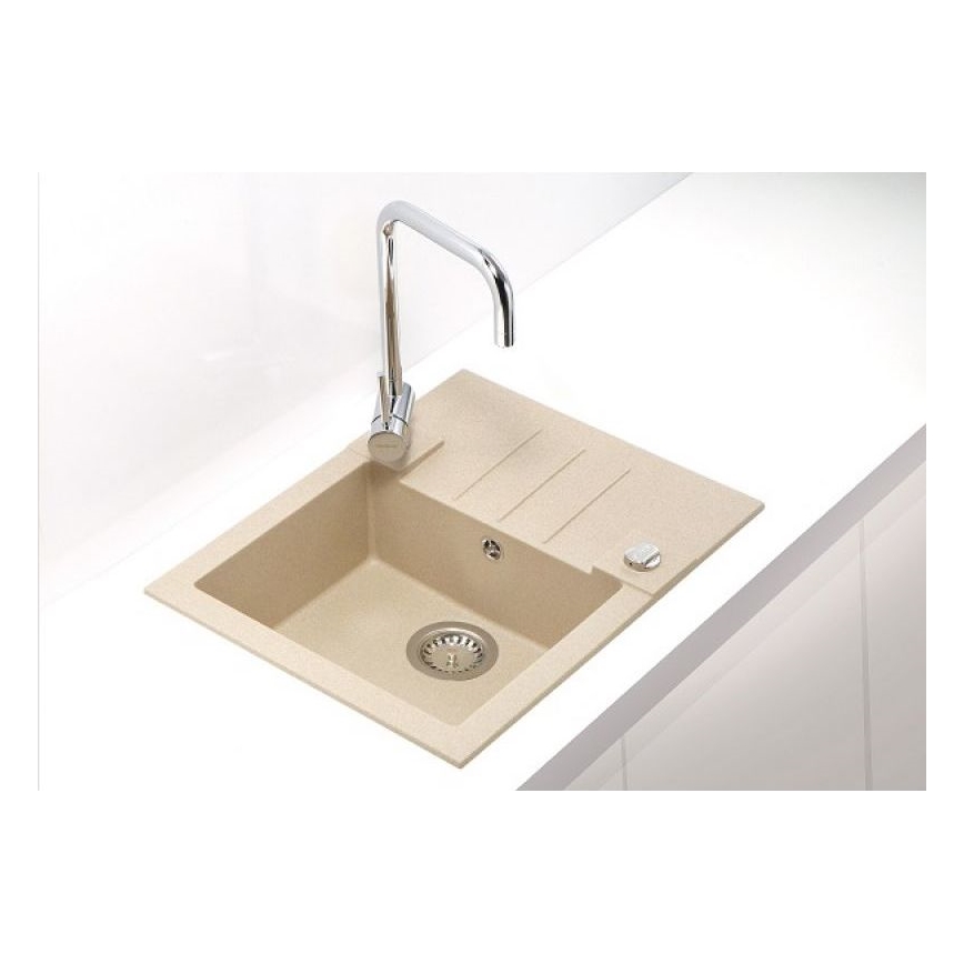 ALVEUS 1090950 - Fregadero de cocina ROCK 59,5x47,5 cm granito/beige