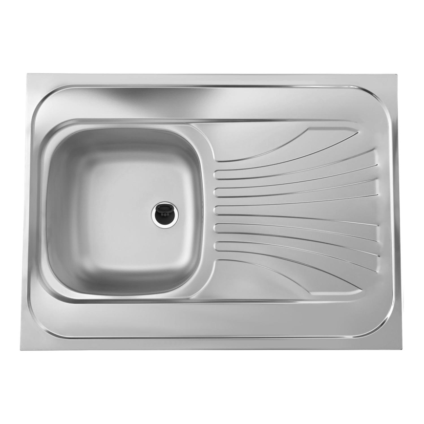 ALVEUS 1095618 - Fregadero de cocina CLASSIC 80x60 cm acero mate/satinado sin borde, giratorio