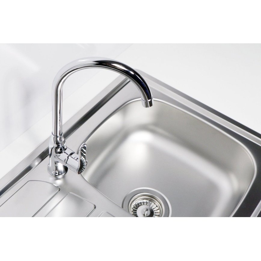 ALVEUS 1098938 - Fregadero de cocina ZOOM 79x50 cm satin, para montaje superior