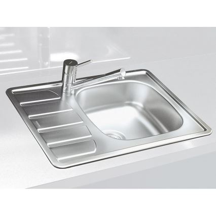 ALVEUS 1098940 - Fregadero de cocina ZOOM 61,5x50 cm satin, para montaje superior