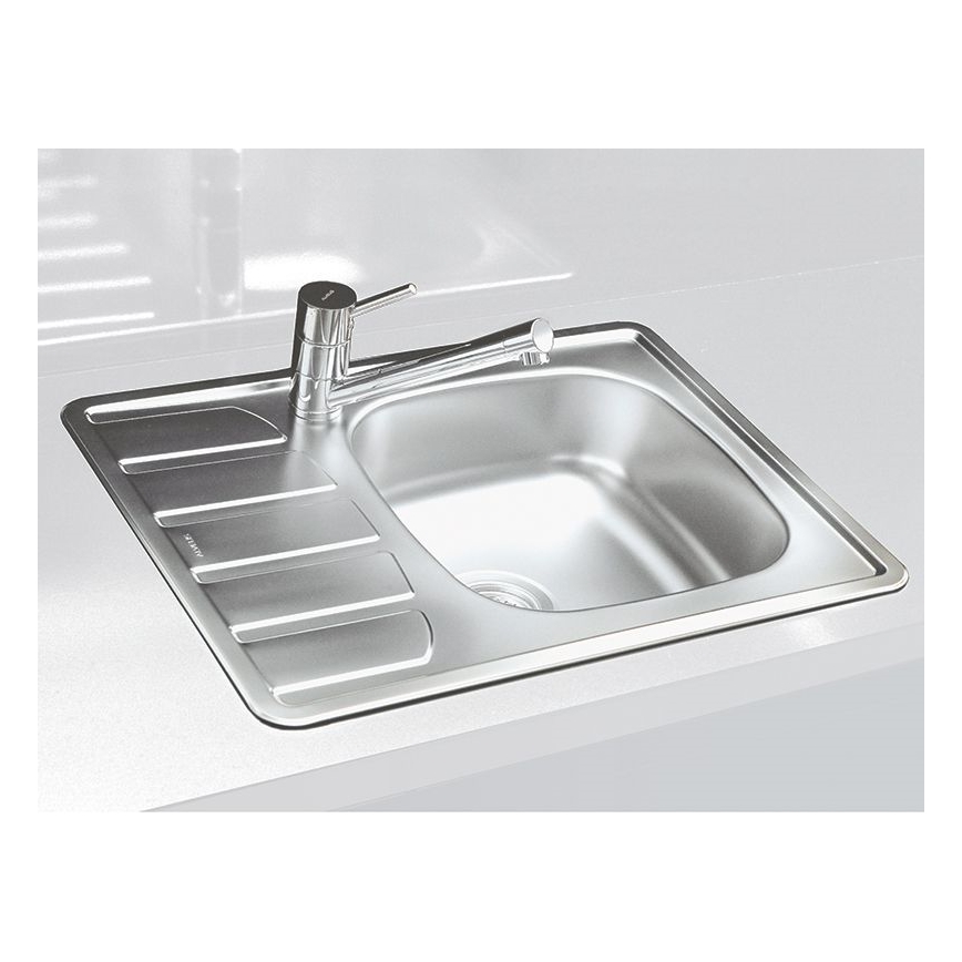 ALVEUS 1098940 - Fregadero de cocina ZOOM 61,5x50 cm satin, para montaje superior