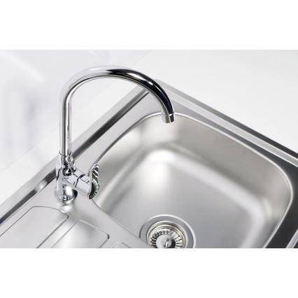 ALVEUS 1098940 - Fregadero de cocina ZOOM 61,5x50 cm satin, para montaje superior