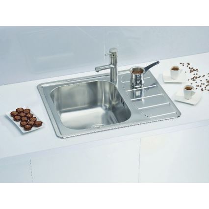 ALVEUS 1100215 - Fregadero de cocina ZOOM 61,5x50 cm satin, para montaje superior