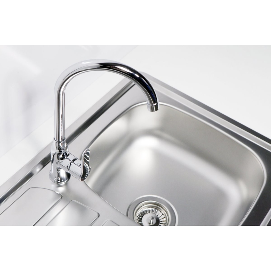 ALVEUS 1100215 - Fregadero de cocina ZOOM 61,5x50 cm satin, para montaje superior