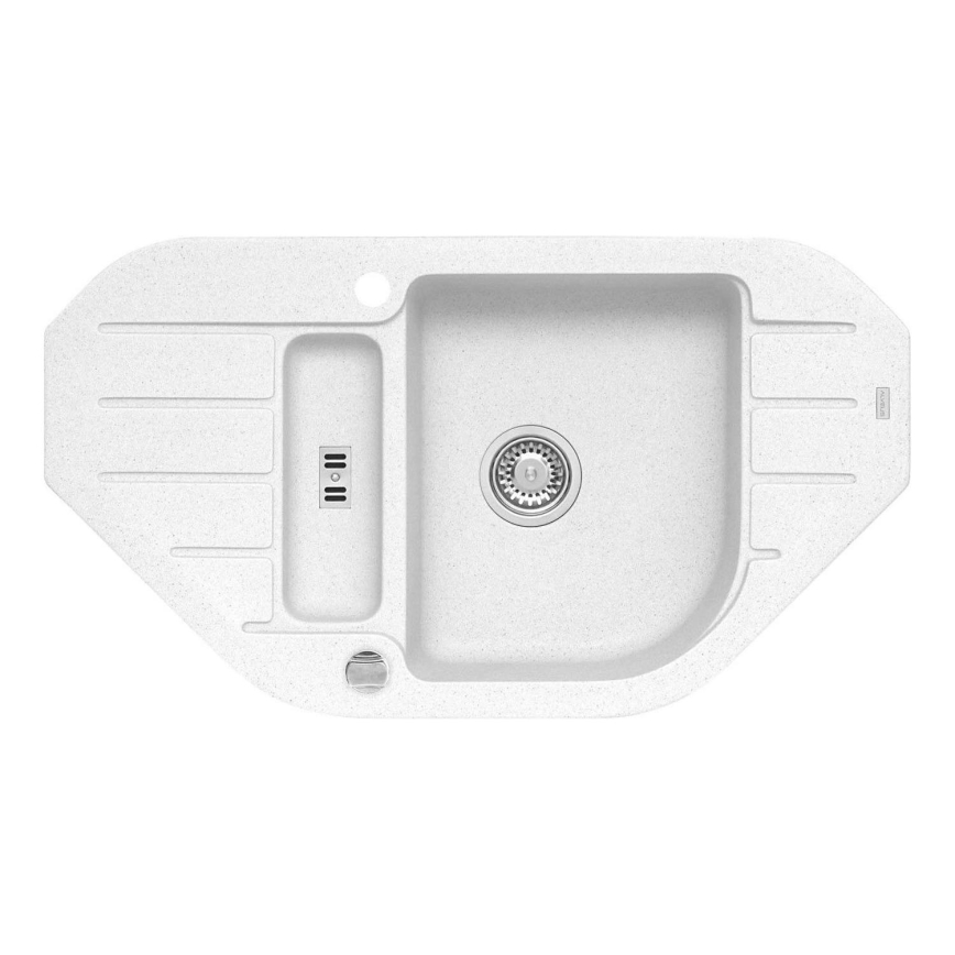 ALVEUS 1100889 - Fregadero de cocina NIAGARA 90x50 cm granito/blanco