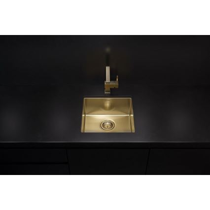 ALVEUS 1103319 - Fregadero de cocina QUADRIX 45x45 cm dorado monarca
