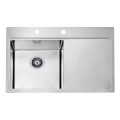 ALVEUS 1103610 - Fregadero de cocina PURE 79x52,5 cm satin, izquierda