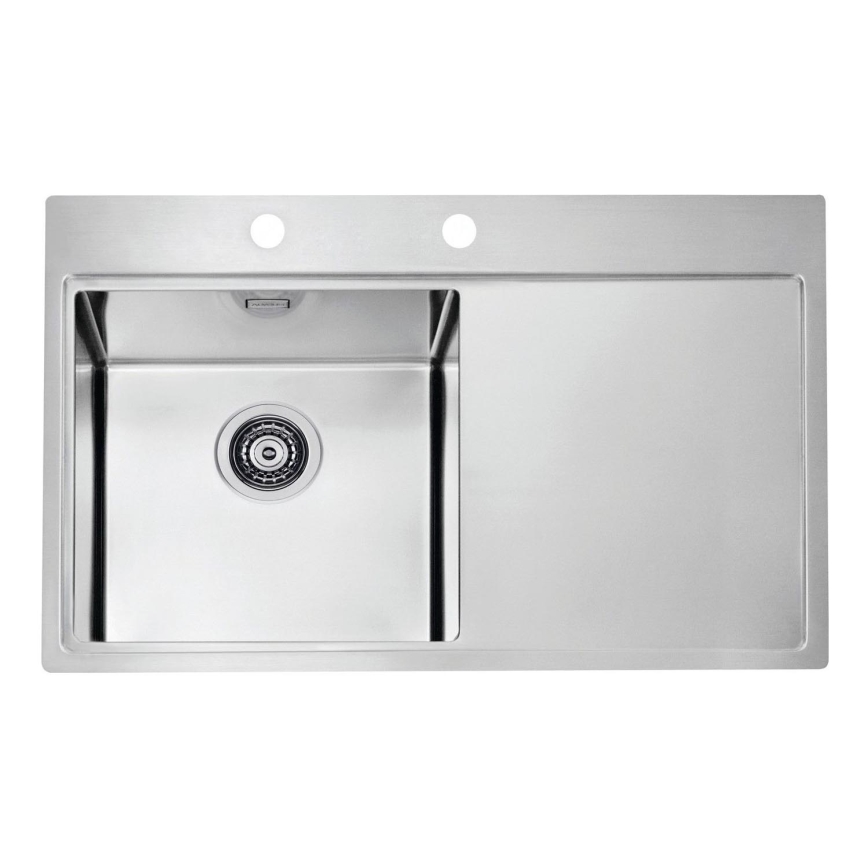 ALVEUS 1103610 - Fregadero de cocina PURE 79x52,5 cm satin, izquierda