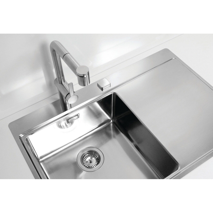 ALVEUS 1103610 - Fregadero de cocina PURE 79x52,5 cm satin, izquierda