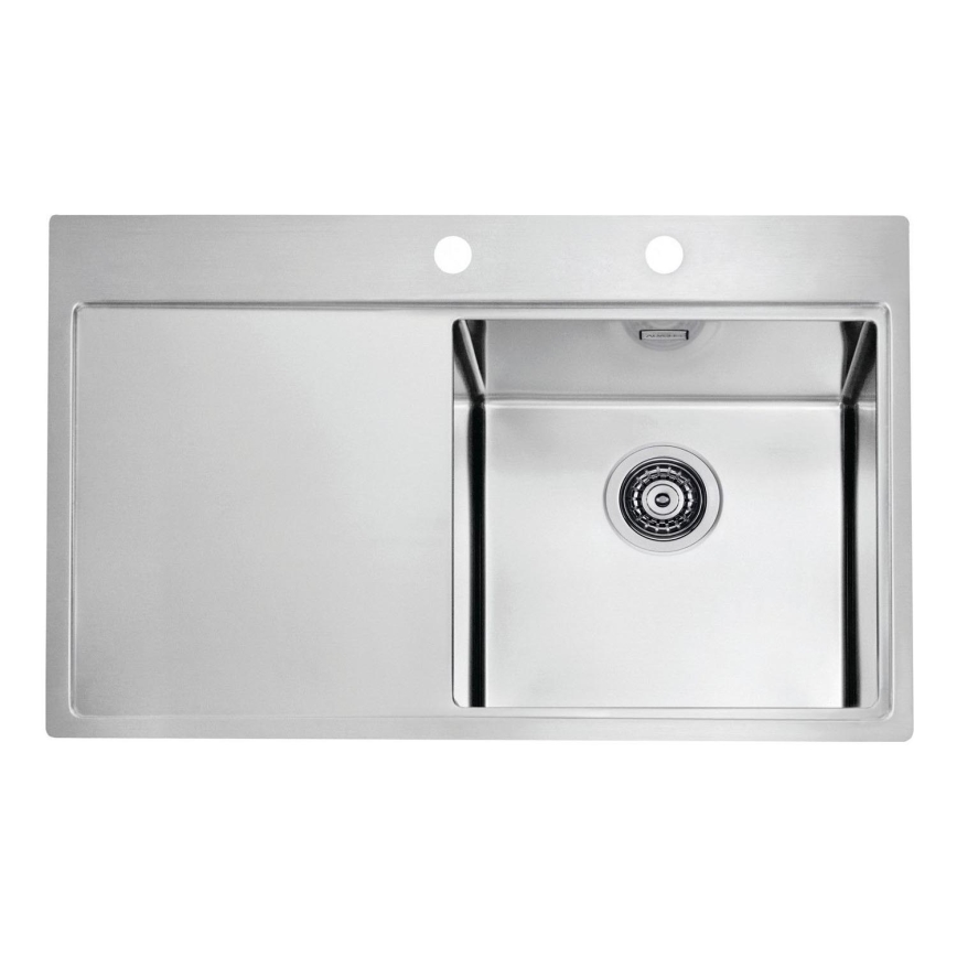 ALVEUS 1103651 - Fregadero de cocina PURE 79x52,5 cm satin, derecho