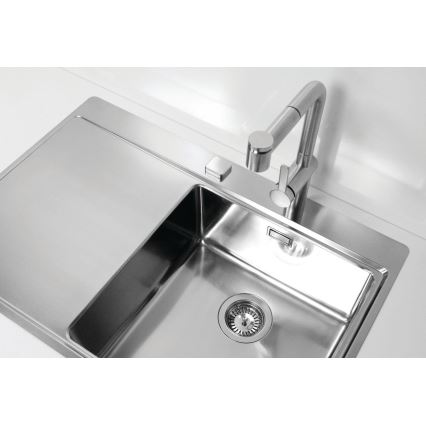 ALVEUS 1103651 - Fregadero de cocina PURE 79x52,5 cm satin, derecho