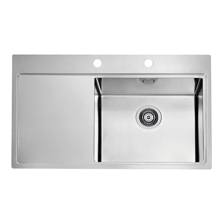 ALVEUS 1103653 - Fregadero de cocina PURE 86x52,5 cm satin, derecho