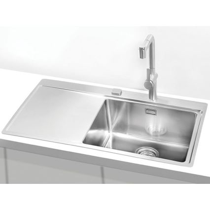 ALVEUS 1103653 - Fregadero de cocina PURE 86x52,5 cm satin, derecho