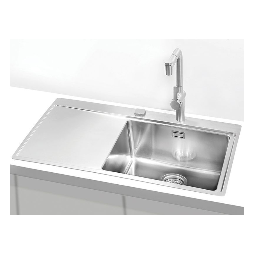 ALVEUS 1103653 - Fregadero de cocina PURE 86x52,5 cm satin, derecho