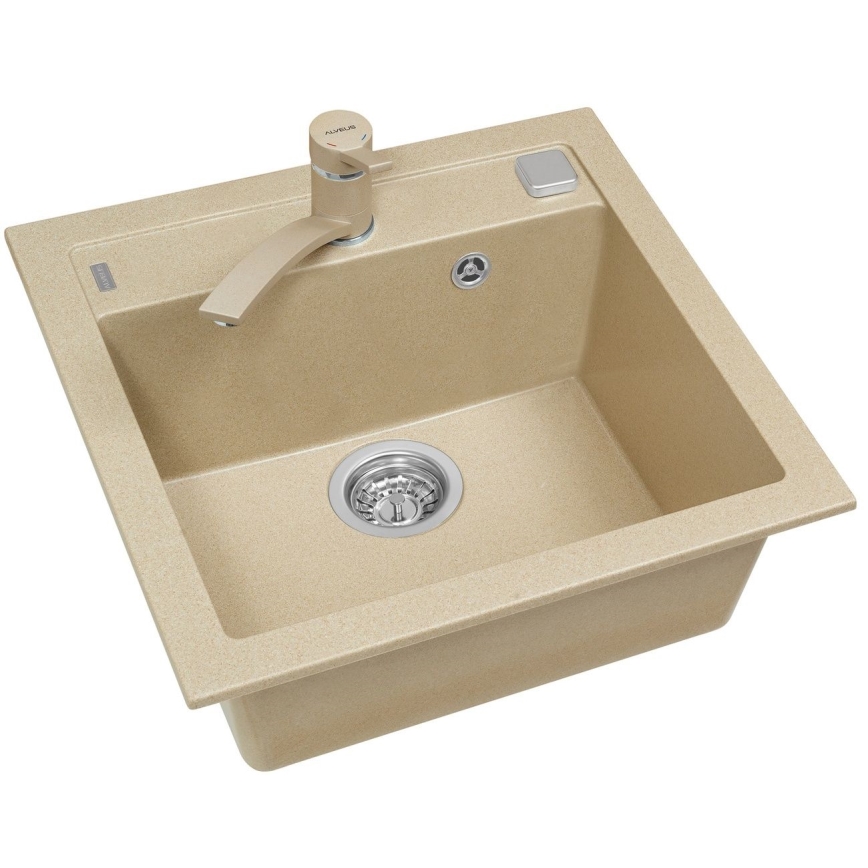 ALVEUS 1107889 - Fregadero de cocina FORMIC 52x51 cm granito/beige