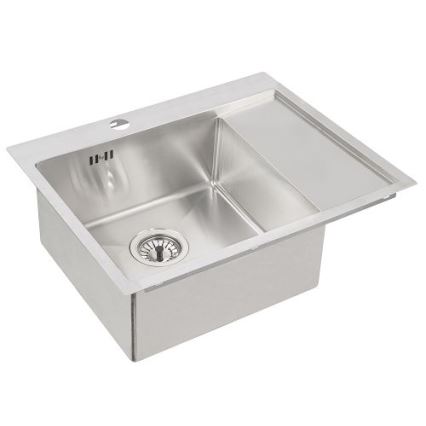 ALVEUS 1124383 - Fregadero de cocina QUARTO 61,5x48 cm satén