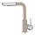 ALVEUS 1129045 - Grifo de fregadero con rociador extraíble SIROS 29,7 cm granito/beige