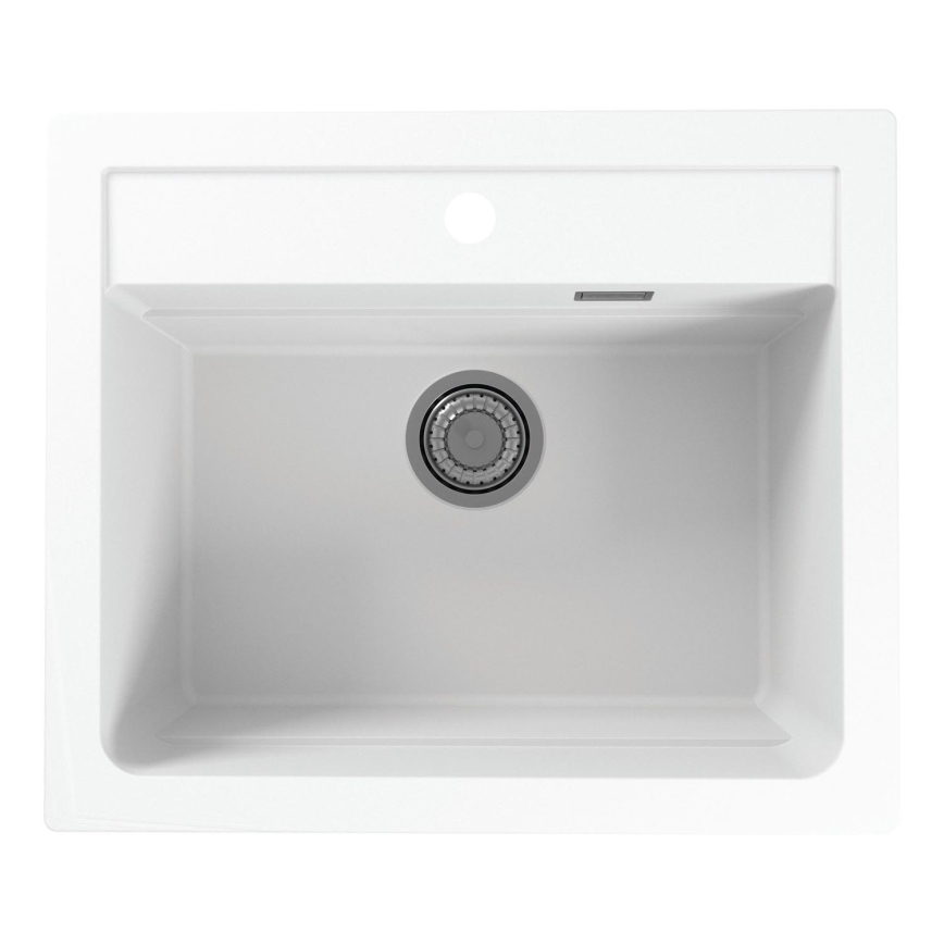 ALVEUS 1131991 - Fregadero de cocina ATROX 59x50 cm granito/blanco
