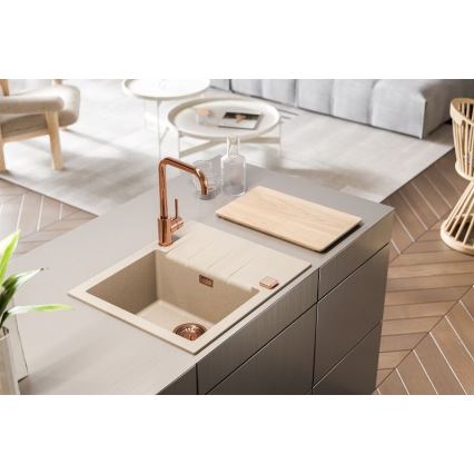 ALVEUS 1132017 - Fregadero de cocina CADIT 59x50 cm granito/blanco