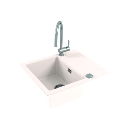 ALVEUS 1132017 - Fregadero de cocina CADIT 59x50 cm granito/blanco