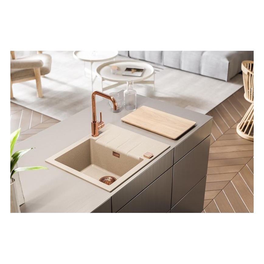ALVEUS 1132019 - Fregadero de cocina CADIT 59x50 cm granito/beige