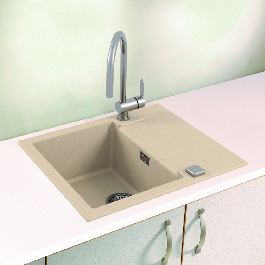 ALVEUS 1132019 - Fregadero de cocina CADIT 59x50 cm granito/beige
