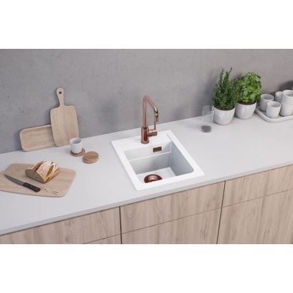 ALVEUS 1139079 - Fregadero de cocina ATROX 50x40 cm granito/blanco